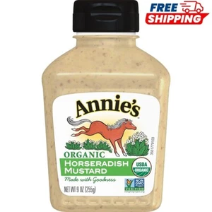 Annie's Organic Horseradish Mustard, Gluten Free, 9 oz. - Picture 1 of 7