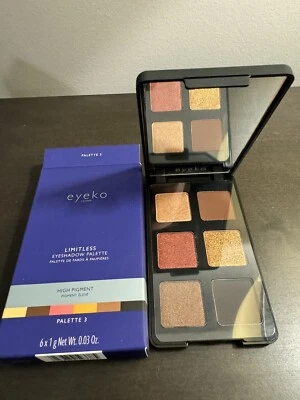 Eyeko Limitless Eyeshadow Palette 3 Full Size 6 x .03 oz NIB - Image 1 of 4