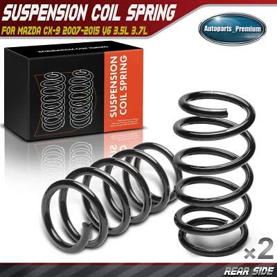 Muelles helicoidales traseros izquierdo y derecho 2 piezas para Mazda CX-9 2007-2015 V6 3,5 L 3,7 L Foto 1 de 4
