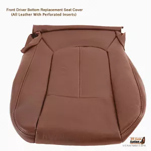 2011 TO 2014 Ford F250 King Ranch DRIVER Bottom Seat Cover PERFORATED LEATHER - Bild 1 von 6