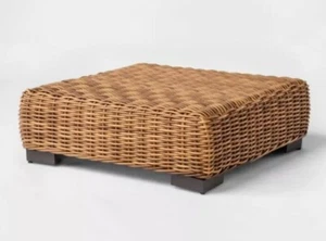 Eldridge Wicker Square Patio Coffee Table - Brown - Smith & Hawken™ - Picture 1 of 3