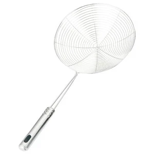 Steel Spider Mesh Net Strainer Wire Skimmer Spoon Filter Ladle Kitchen - Picture 1 of 10