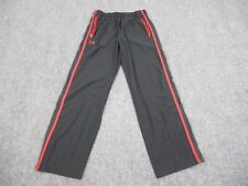 Under Armour Pants Mens Large Black Red Track Pocket Athletic Lightweight 30x31