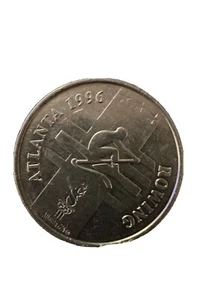 USA Commemorative Olympic Sport Medallion 1996 Atlanta Rowing Coin Free Shipping - Picture 1 of 3