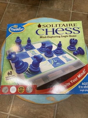 NEW Thinkfun Solitaire Chess Logic Game 60 Challenges New Sealed - Image 1 of 4