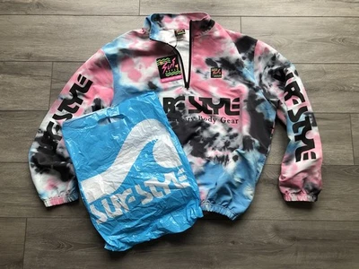 Surf Style Candy Vintage Made in USA Windbreaker Jacket Coat 1/4 Zip Size L - Image 1 of 4