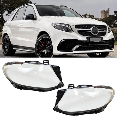 Cubierta transparente de lente de faro para Mercedes Benz W166 GLE350 GLE43 2016-19 Foto 1 de 4