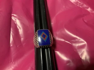 Vintage Lapis & Türkis Sterling RING - Bild 1 von 5