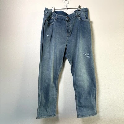 Denim & Co Canyon Retreat Pull On Denim Jean Size 26W Blue Stretch A520631 NWT - Image 1 of 4