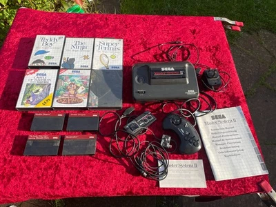 SEGA Master System 2 Console PAL UK with 10 Games Software Bundle - Image 1 of 4