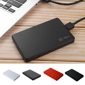 2 TB Slim Storage SATA Drive Ultra Device Box Portable External Hard USB 3.0 - Afbeelding 1 van 17