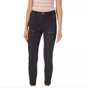 Joie Park Moto Cargohose Damen Schwarz Freizeit Skinny Größe 32 - Bild 1 von 10