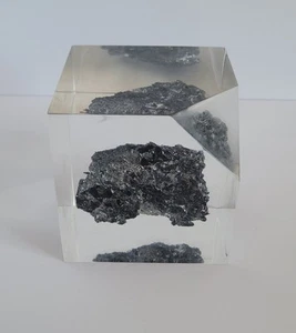 Rough Encased Black Tourmaline Schorl Blade Hematite Enargite Crystalize Mineral - Picture 1 of 21