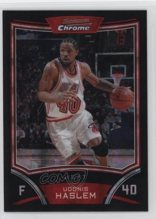 2008-09 Bowman Draft Picks & Stars Chrome X-Fractor /299 Udonis Haslem #56 - Image 1 of 2