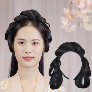 Antique Princess Hair Band Hanfu Hair Chignon Hanfu Cosplay Wig Fairy Wig - Picture 1 of 12