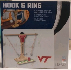 🪵 Hook & Ring Game – 2 Player - Solid Wood Easy Setup - New in Box 🐐 - Picture 1 of 4