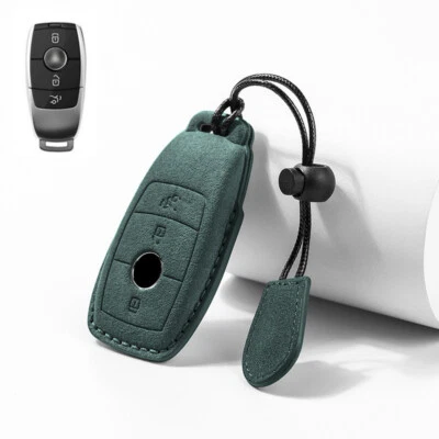 for Mercedes Benz A C E S Class GLS CLE Leather Remote Smart Key Cover Fob Case Foto 1 de 4