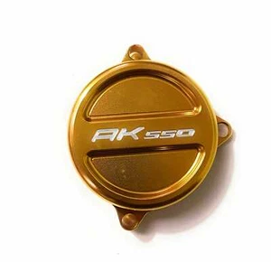 Cubierta Cárter Protector de la Correa Transmisión Oro ergal Anodizado Kymco Ak - Imagen 1 de 2
