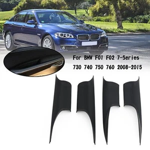 4PCS Front Door Inner Handle Pull Carrier Cover For BMW 7 F01 F02 2008-2015 F8 - Bild 1 von 12