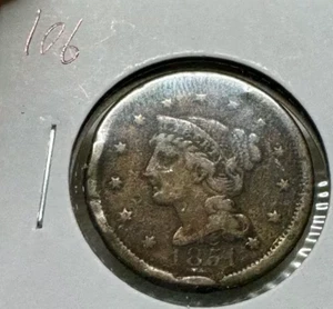 USA 1 Cent 1851 Liberty Head/Braided Hair Cent - Picture 1 of 2