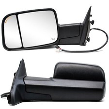 Towing Mirrors For 19-23 Ram 1500 Classic Power Heated Manual Extend Temp Sensor