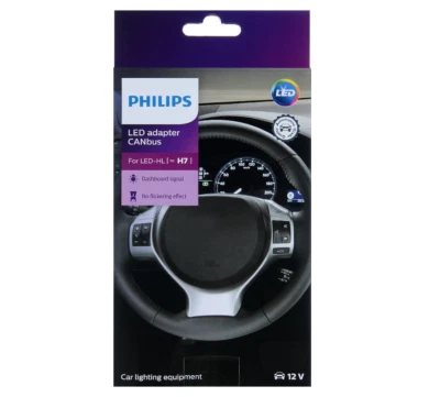 Philips H7 CANbus Dashboard Error-Canceller for LED Bulbs 18952C2 12V Pack of 2 - Image 1 of 4