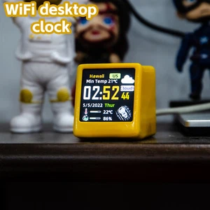 Smart MINI Size WIFI Weather Station Clock Album Desktop Creativity Decoration - Picture 1 of 19