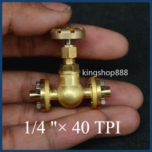 3.5mm Pipe 1/4 x 40 Inline Flange -Type Globe Valve for Live Steam GV-B2 - Picture 1 of 12