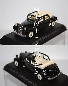 Norev Citroën 15-Six Découvrable 1951 Noire 1/43 153022 - Foto 1 di 1