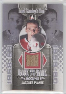 2013-14 ITG Lord Stanley's Mug Back to Cups Silver Jacques Plante #BBC-30 HOF