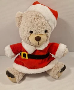 Best & Less Christmas Teddy Bear Beige Plush Toy 28cm Cuddly Soft Gift - Bild 1 von 9