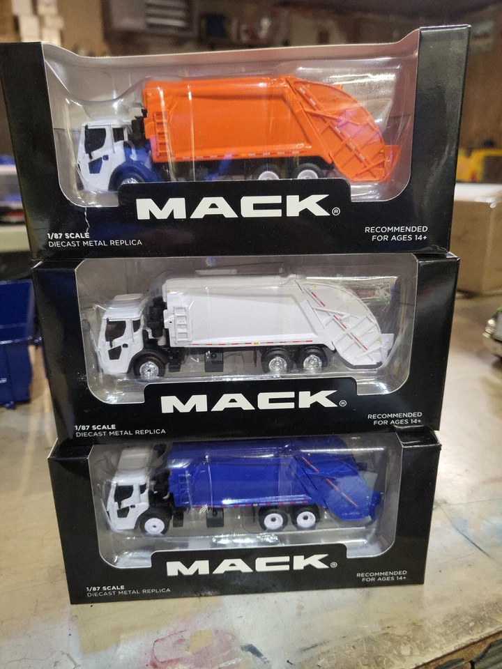 First Gear Mcneilus Rearload Mack Lru 187th Scale Garbage Truck Waste Management - Image 1 of 1
