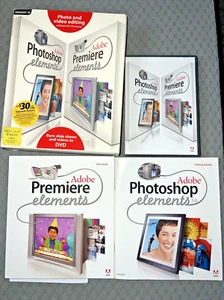 Adobe Photoshop Elements 3.0 PLUS Adobe Premiere Elements, for XP W/Serial #s - Picture 1 of 9