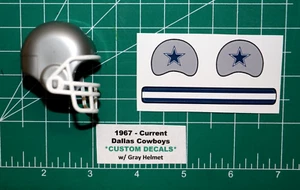 1967 - Current Dallas Cowboys Football Gumball Helmet w/ *CUSTOM DIECUT DECALS* - Picture 1 of 3