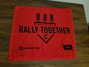 Cleveland Indians Rally Together Rally Towel 2018 Red Cleveland Clinic WTAM - Picture 1 of 7