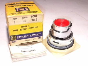 SQUARE D 9001TR2 PUSH BUTTON OPERATOR 30MM RED 9001 TR2 TR-2 82660 - Picture 1 of 2