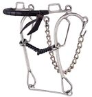 American Heritage Equine SS Leather Wrapped Nose Sliding Gag Hackamore 