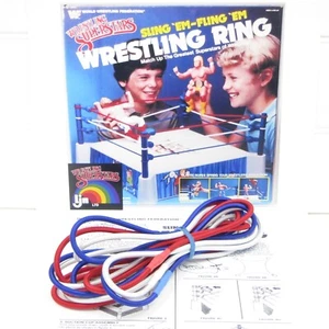 CUERDAS DE REPUESTO VINTAGE LJN WWF SUPERESTRELLAS HONDA 'EM FLING 'EM ANILLO DE LUCHA LIBRE - Imagen 1 de 4