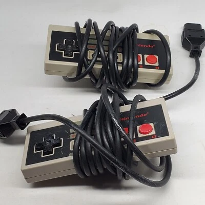 Nintendo NES-004 Corded Controller for Nintendo NES Tested Works 2x - Image 1 of 4