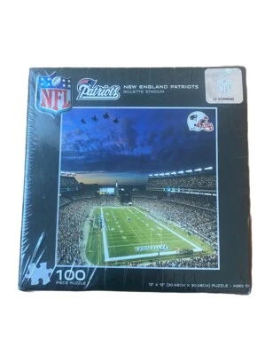 Головоломка New England Patriots NFL 100 шт. СТАДИОН GILLETTE 12 дюймов x 12 дюймов 2010 запечатанная - Изображение 1 из 4