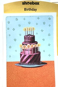 Shoebox brand FRIEND Birthday Card, "Another Year BRIGHTER!" Glitter Front SB14 - Picture 1 of 3
