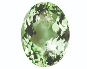 Loose 4.7mm x 2.9mm Oval Cut Pale Green Tourmaline Stone 0.19ct - Picture 1 of 1
