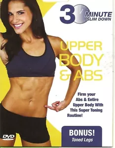30 MINUTE SLIM DOWN UPPER BODY AND ABS SHAPING & TONING WORKOUT EXERCISE DVD - Picture 1 of 1