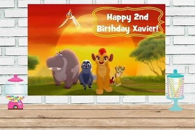 3x5 The Lion King vinyl Birthday Banner - Image 1 of 2