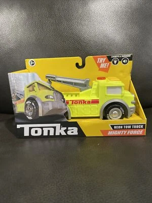 Tonka Mighty Force Rescue Vehicles NEON Tow Truck Real Lights and Sounds 8" NIB - Image 1 of 4