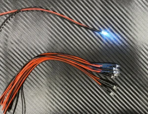 10x LED 5mm WEISS 6 - 12 Volt fertig verlötet Modell-Beleuchtung Eisenbahn H0 N - Bild 1 von 1