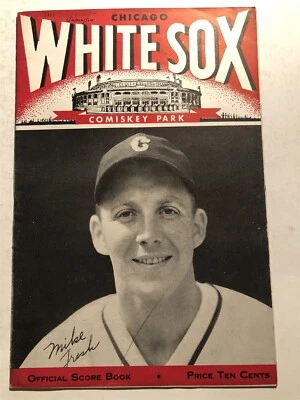 1947 WASHINGTON Senators vs CHICAGO WHITE SOX Program Mike TRESH Comiskey Park - Image 1 of 3