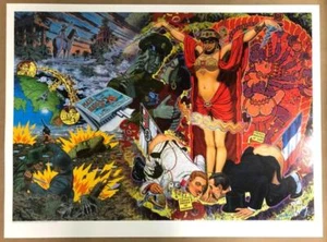 ROBERT WILLIAMS MATA HARI HINDU PRIESTESS LOWBROW ART POSTER - Picture 1 of 2