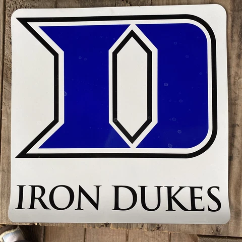 Set of 2 Duke University Iron Dukes Vinyl Car Magnets, 11.5x11.5” Cover
