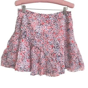 Sexy Falda Banana Republic Talla 4 Plisada Forrada Cruzada de Gasa en Floral Boho - Imagen 1 de 9